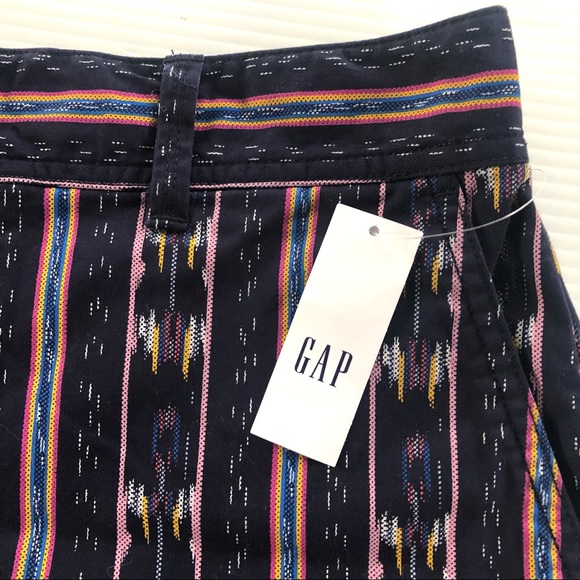 NWT GAP 3" City Short Navy Blue Print size 8 - Picture 6 of 8